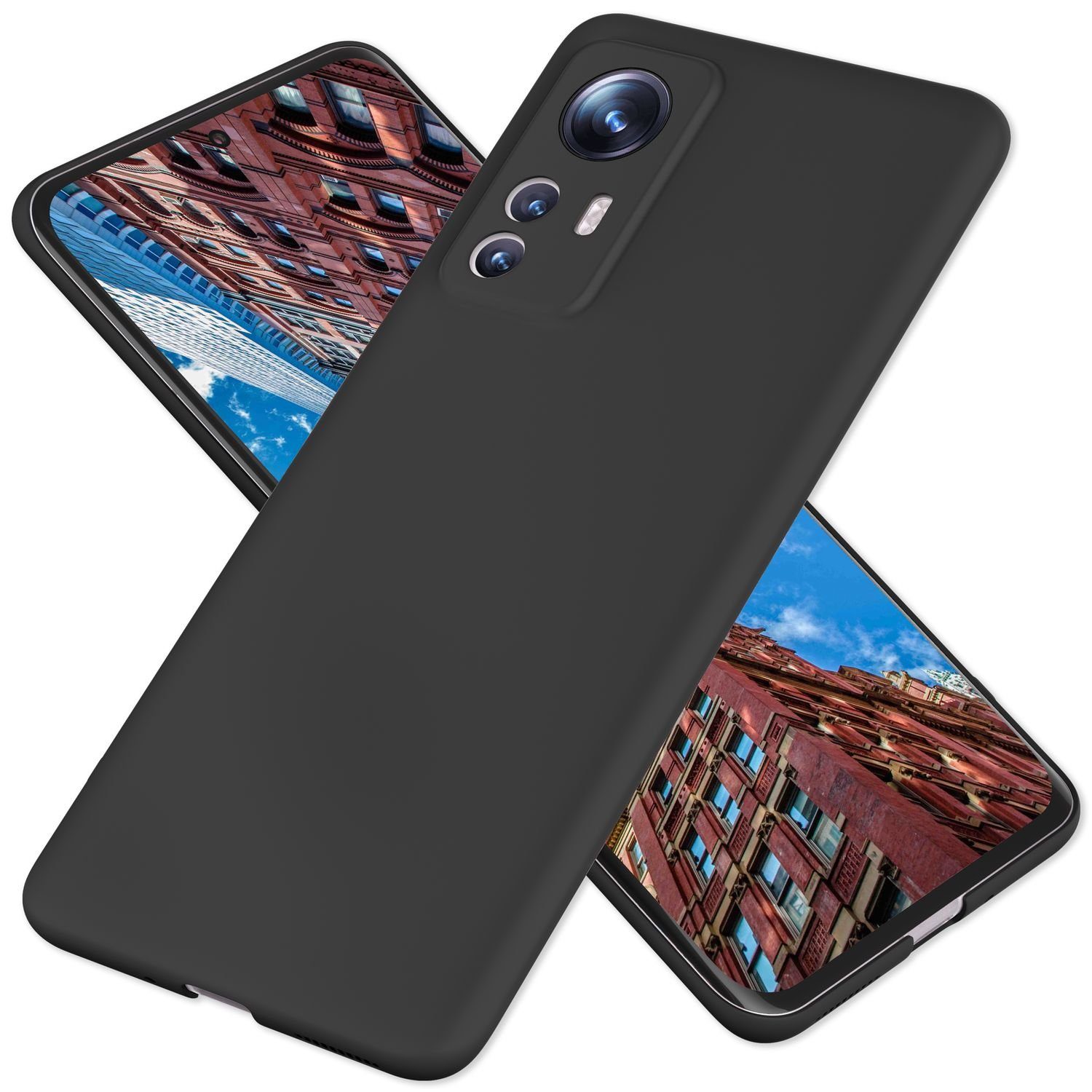 Nalia Smartphone-Hülle Xiaomi 12 Xiaomi 12X, Ultra Dünne 0,5mm Hülle / Mattes Hardcase / Silk Touch / Extra Leicht