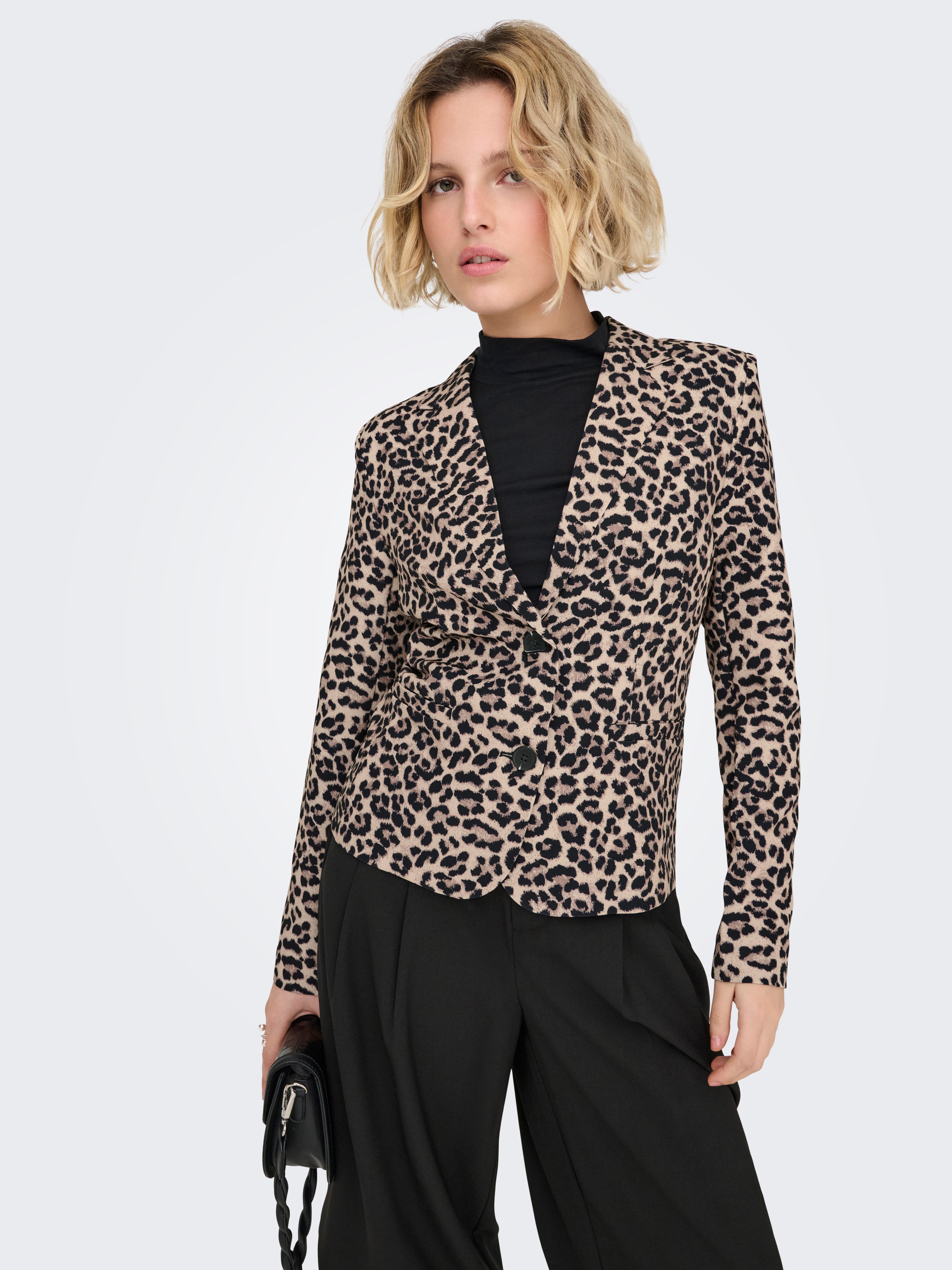 ONLY Kurzblazer ONLELISIA LIFE L/S AOP BLAZER TLR Materialmix, regular fit günstig online kaufen