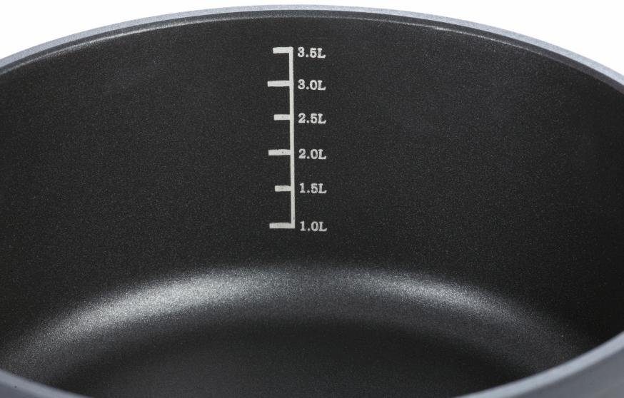 GSW Topf-Set Profi-Black-Star, Stahl-Emaille (Set, 7-tlg., 1x Stielkasserolle 16 cm, je 1x Fleischtopf 16/20/24 cm), Induktion