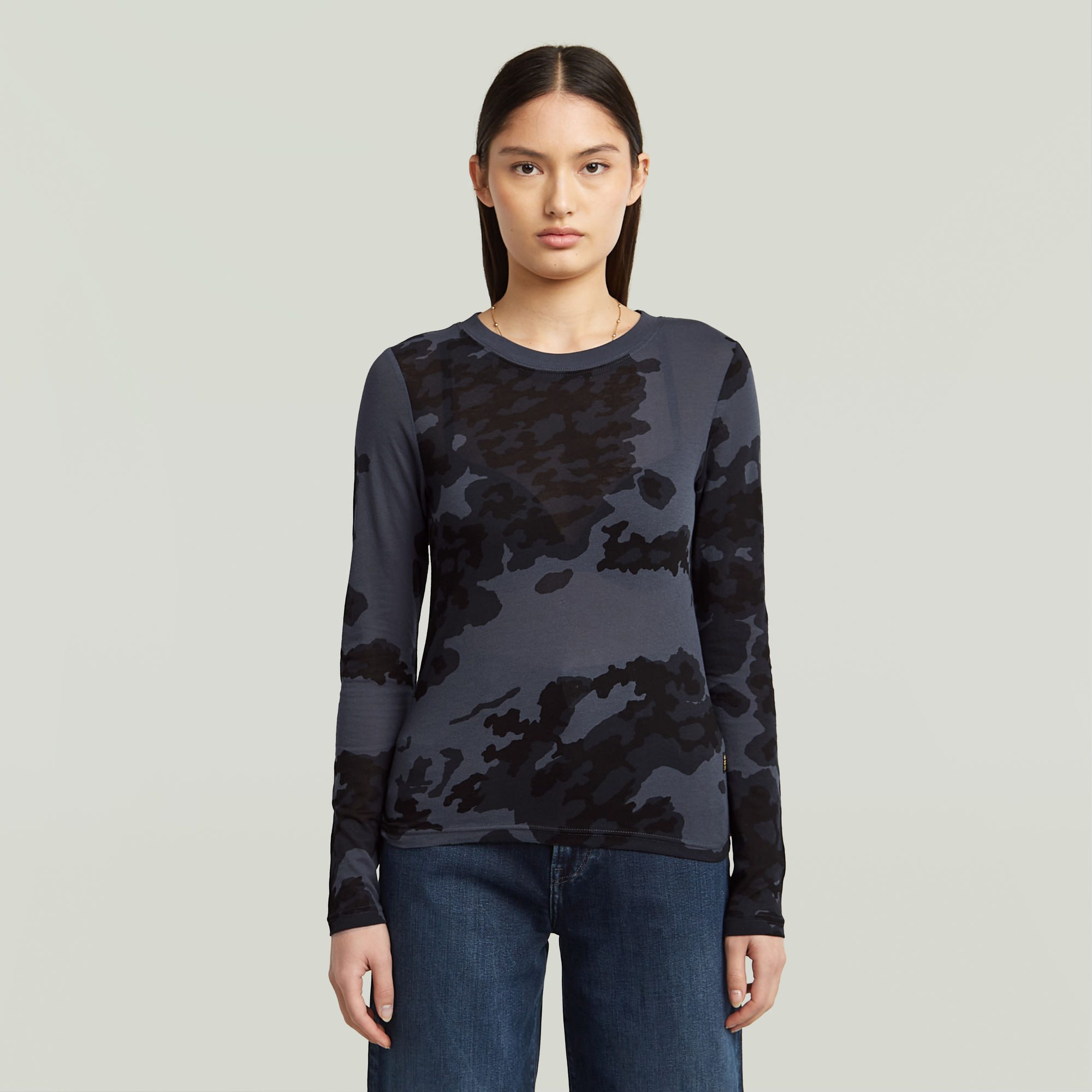 G-STAR Langarmshirt Aop Slim Wmn mit günstig online kaufen