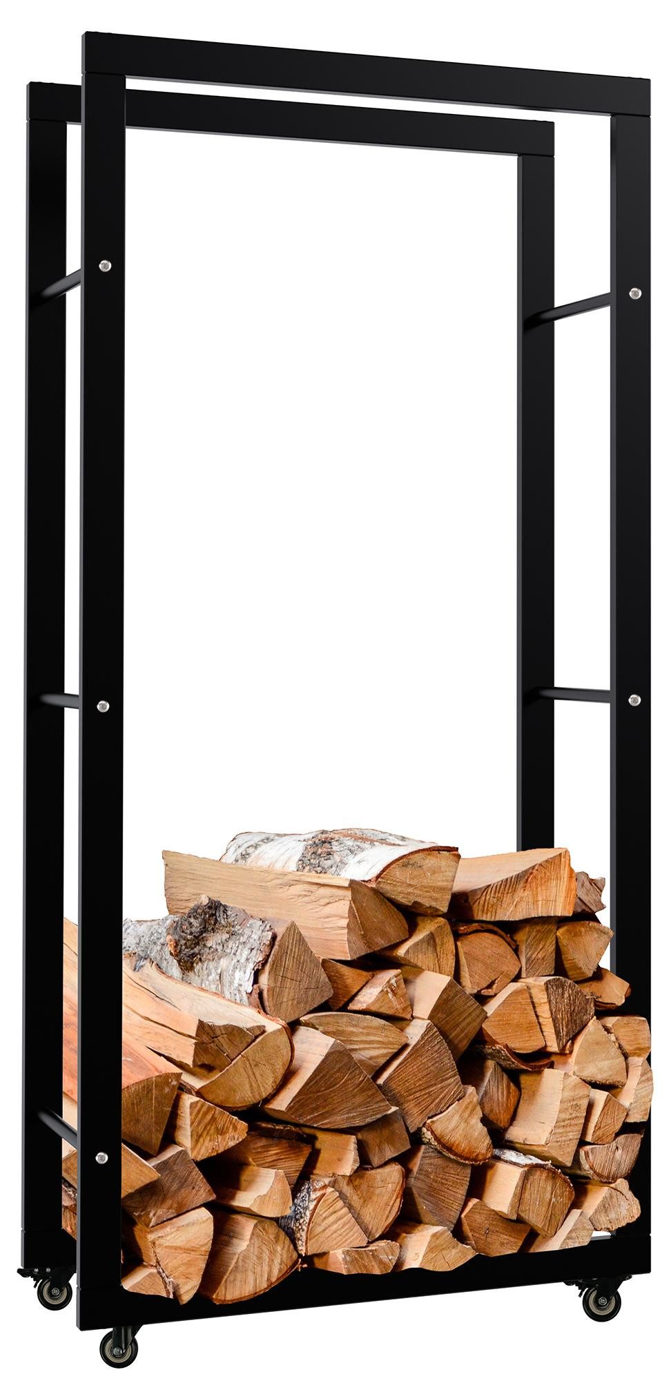 TPFLiving Kaminholzregal Turea, BxTxH:60x25x125 cm, (Vier günstig online kaufen