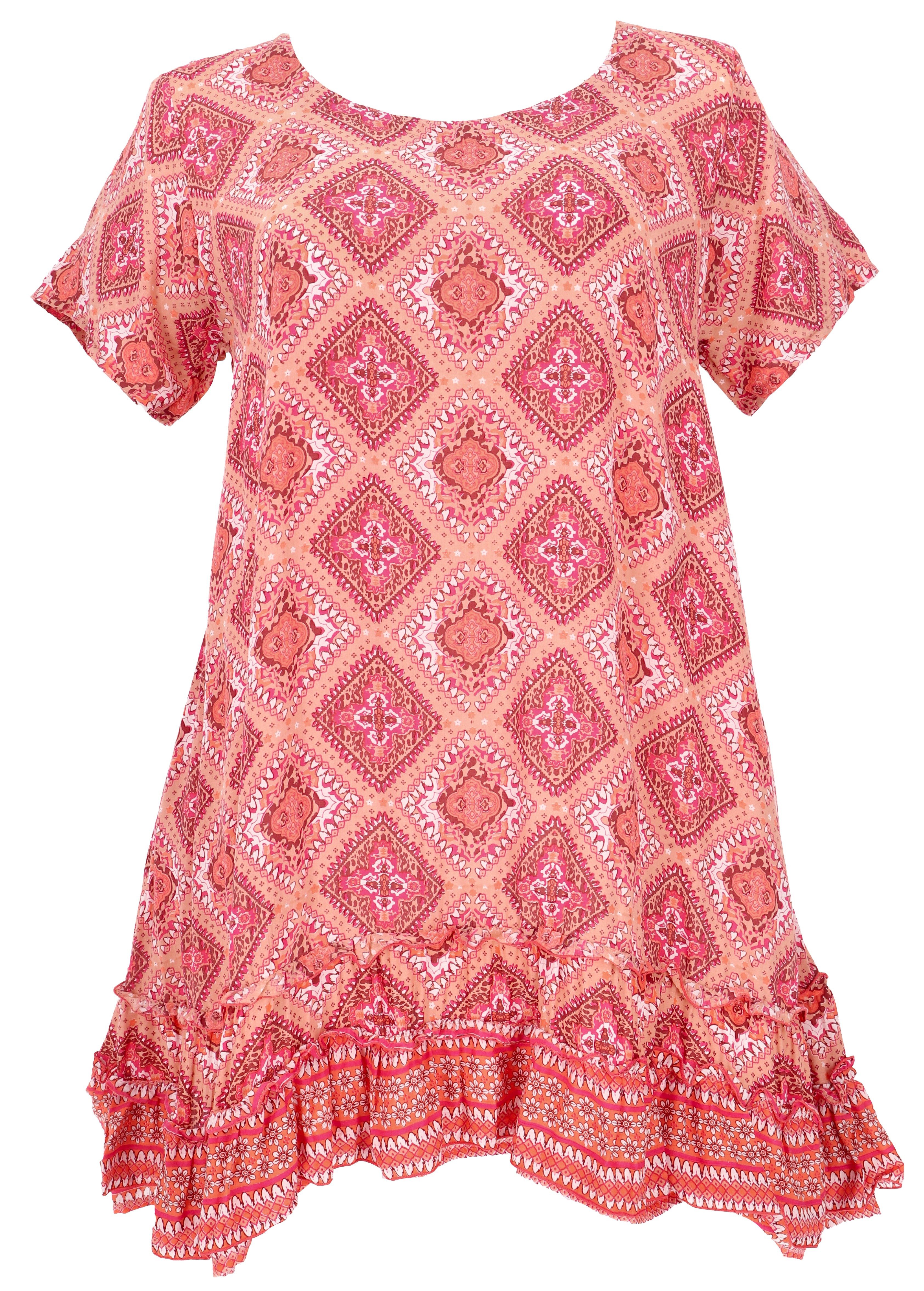 Guru-Shop Midikleid Boho Strandkleid, Minikleid - günstig online kaufen