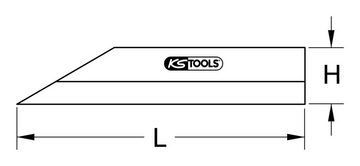 KS Tools Lineal, Präzisions-Haarlineal, 500 mm