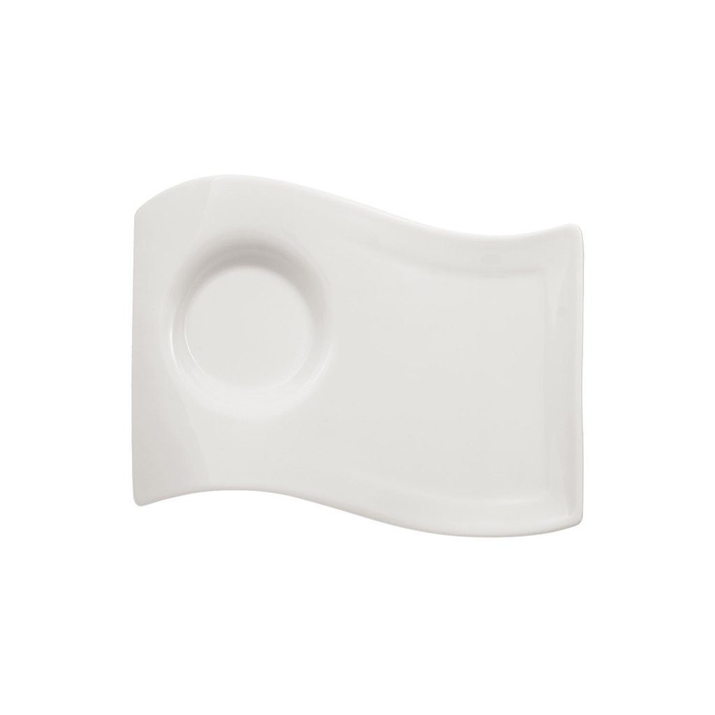 Villeroy & Boch Untertasse NewWave Caffè großer Kaffee-Unterteller 22 x 17 cm, (1 St), Premium Porcelain, 1 Stck, mikrowellensicher,spülmaschinenfest, Made i