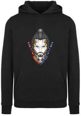 F4NT4STIC Sweatshirt Cyberpunk Samurai Print