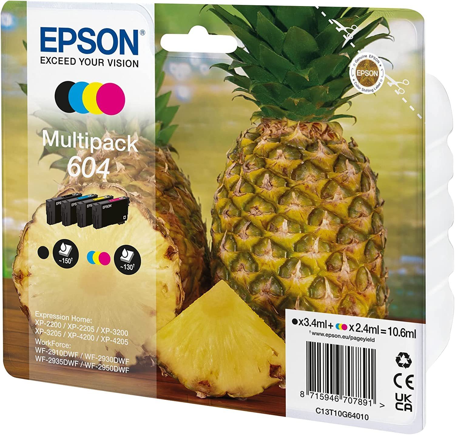 Epson Original Epson 604 Multipack (C13T10G64020) Tintenpatrone
