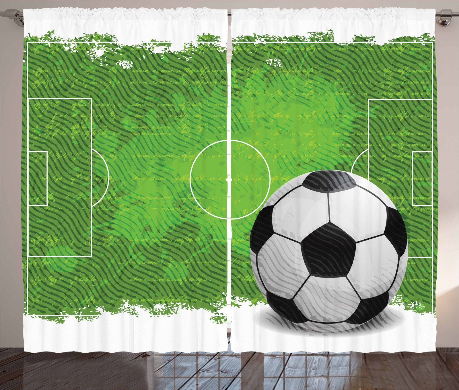 Fußball Illustration Digitaldruck Buchstabe P Tischdecke 