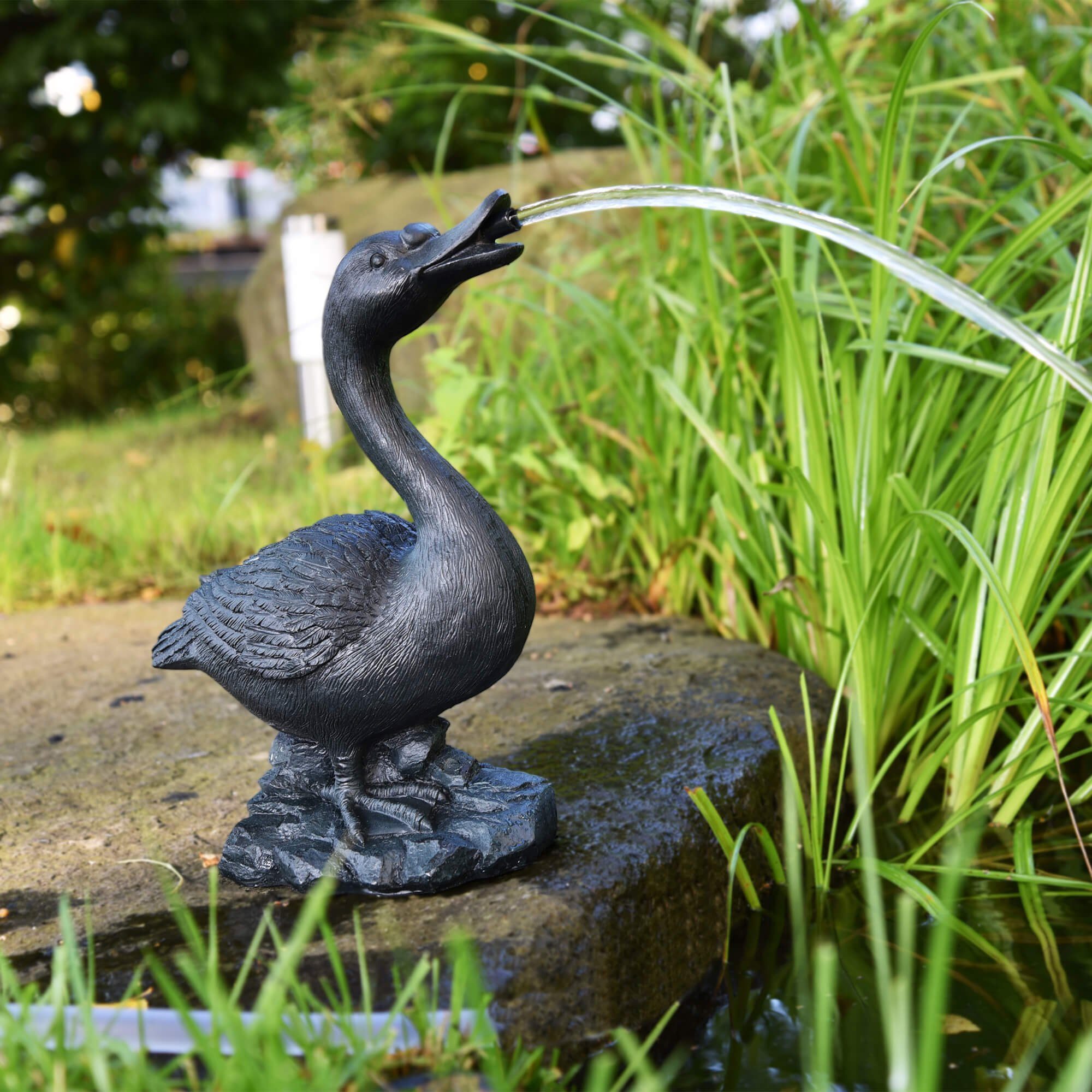 Heissner Wasserspeier Teichfigur 'Gans', 26x16x36cm