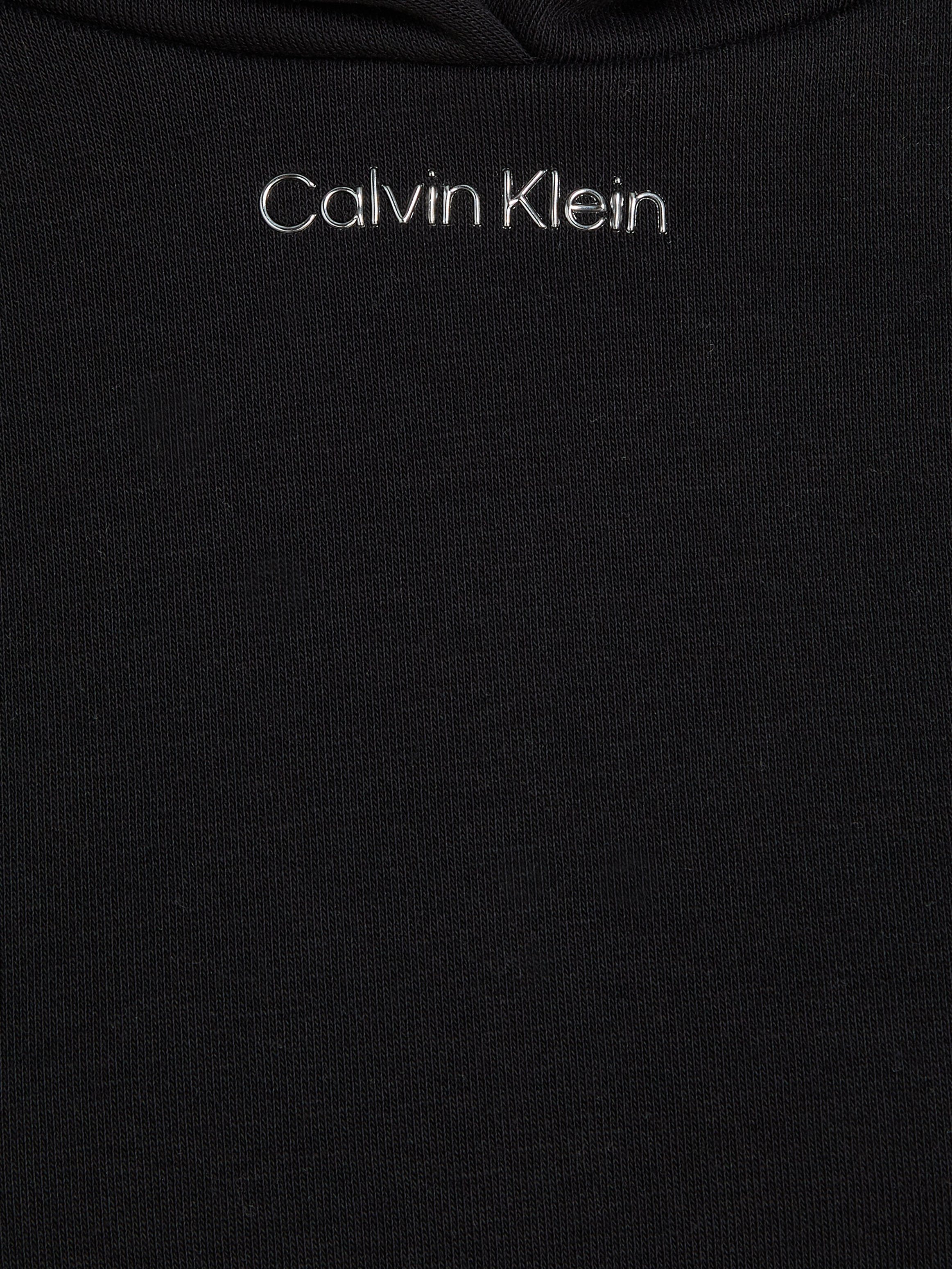 Calvin Klein Kapuzensweatshirt METALLIC MICRO Black HOODIE LOGO Ck