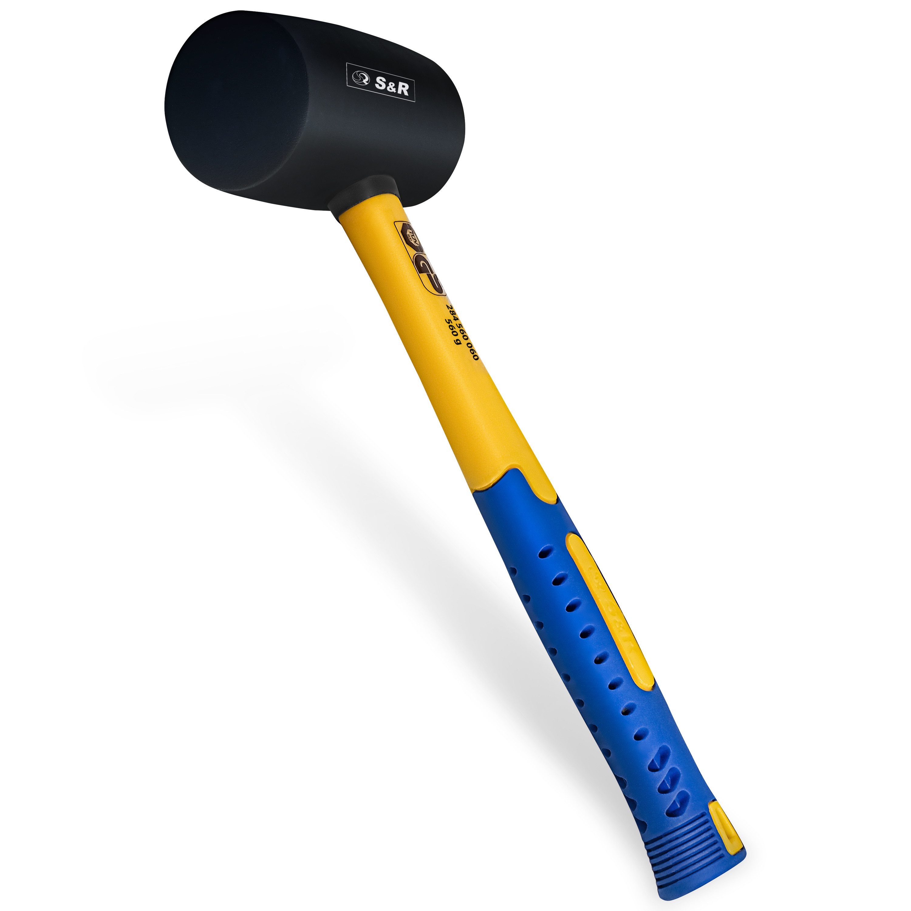 S&R Gummihammer Schwarz 560g aus Naturkautschuk günstig online kaufen