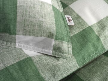 Bettwäsche Zo! Home Cotton Bettwäsche 200x200 Quattro di Lino Moss Green grün, ZO HOME, Baumwolle, 3 teilig