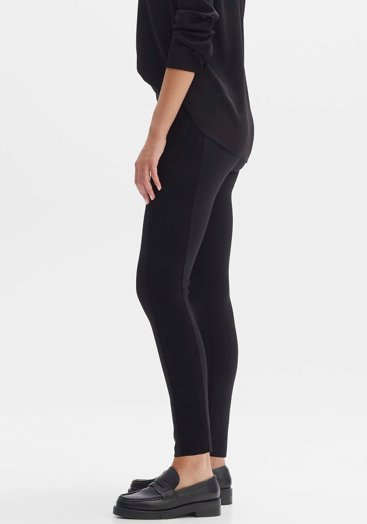 OPUS Leggings Lederimitat-Einsätzen mit