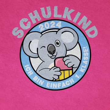 Shirtracer T-Shirt Schulkind 2024 Ich bin einfach 1. Klasse Koala Einschulung Junge Schulanfang Geschenke