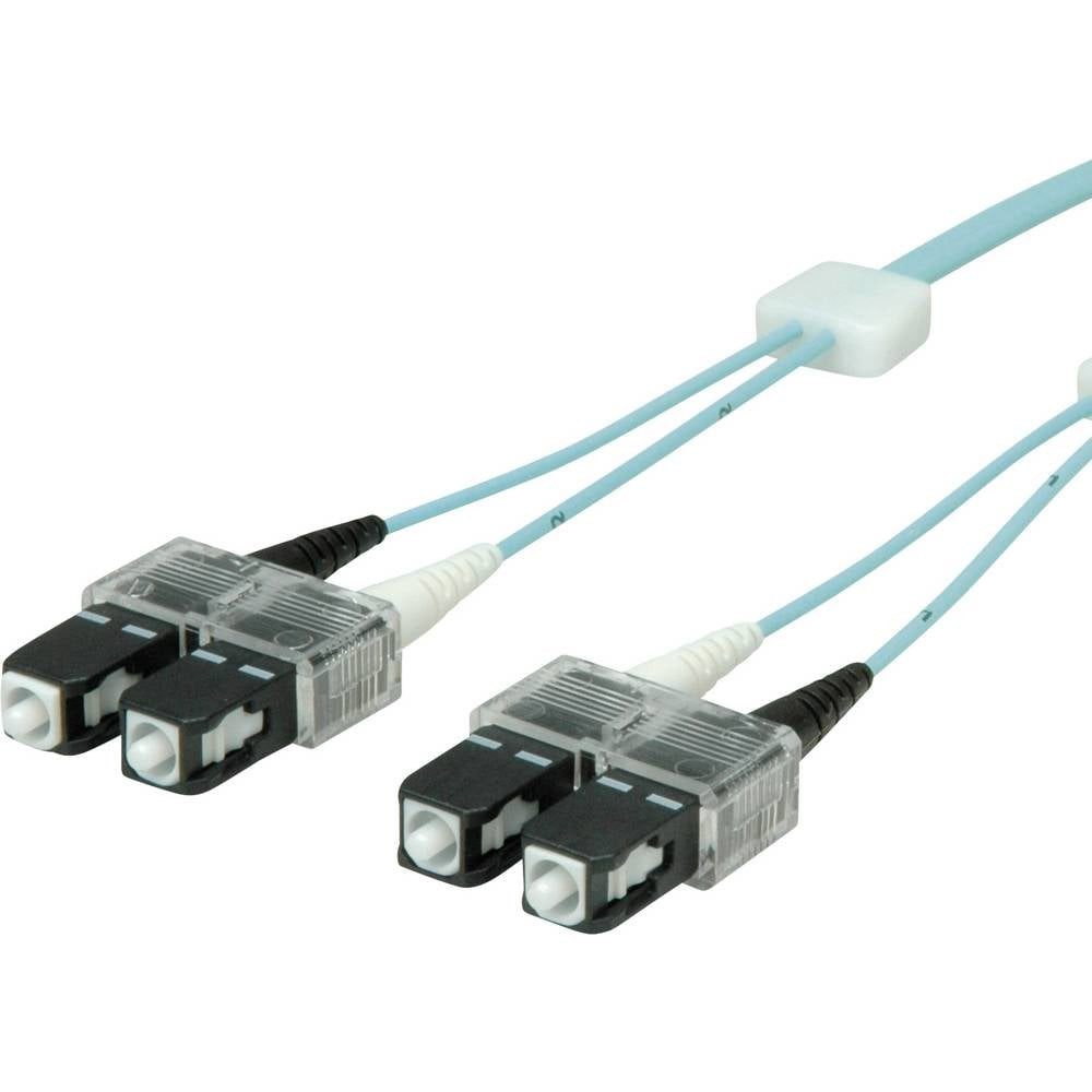 Easylan LSD31100010 Glasfaser LWL Anschlusskabel 1 m Türkis Glasfaserkabel