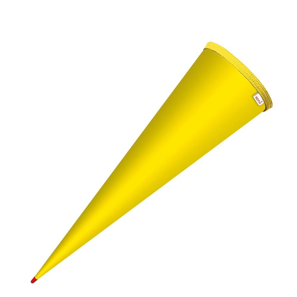 Roth Schultüte Rohling, 70 cm, rund, ohne Verschluss, Zuckertüte zum Basteln