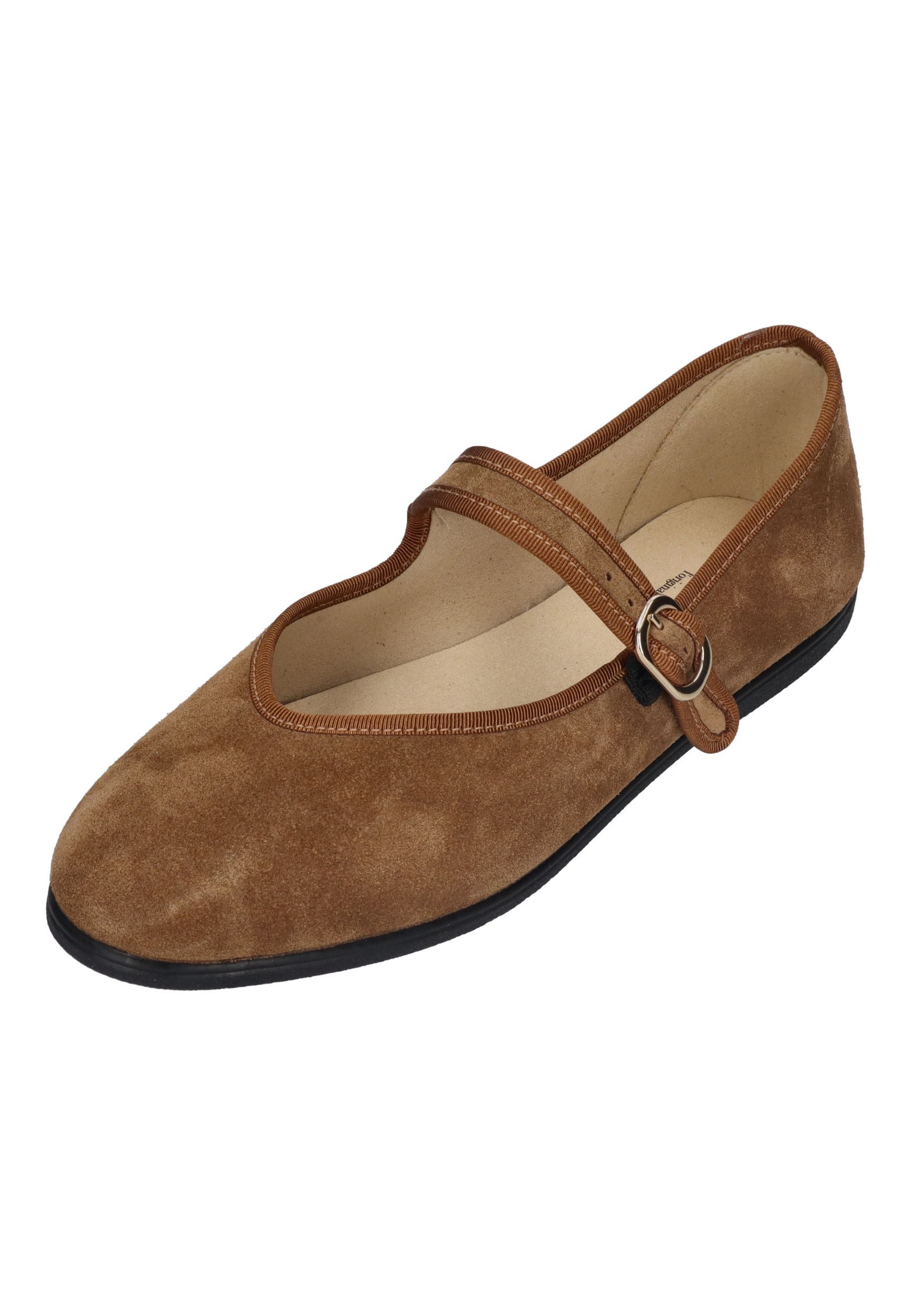espadrij l´originale BALLERINE SINGLE VELOUR Espadrille Cognac