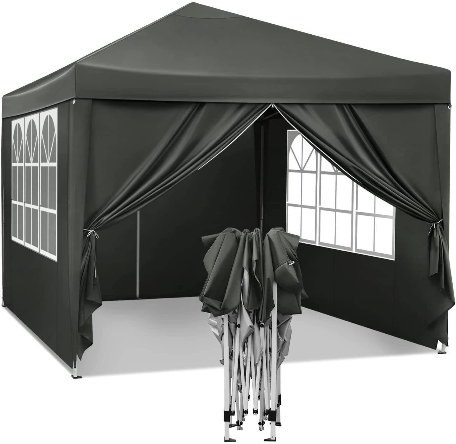 Woltu Faltpavillon, mit 4 Seitenteilen, aus günstig online kaufen