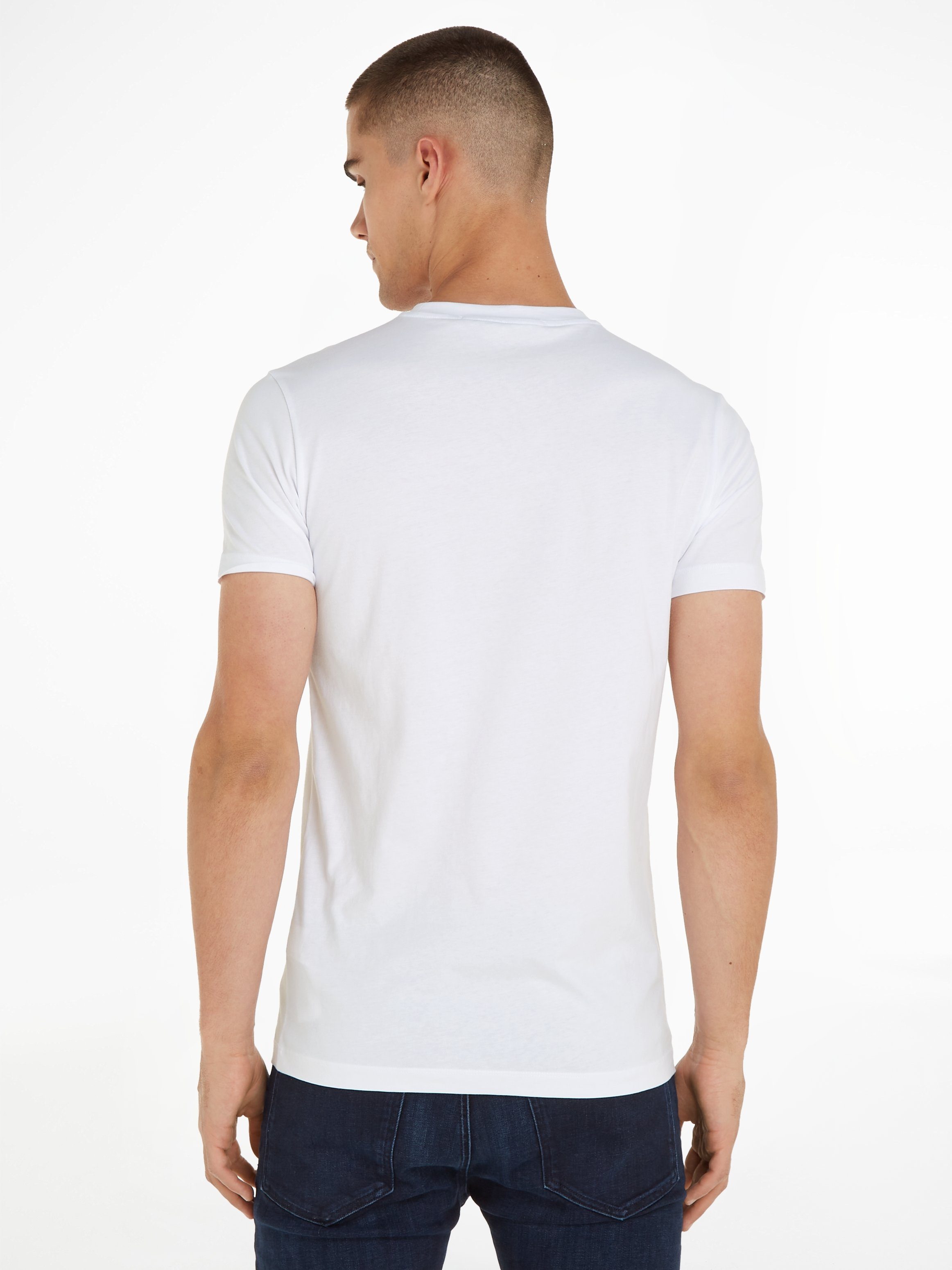Calvin Klein Jeans T-Shirt ICONIC MONOGRAM SLIM TEE mit großem CK-Print günstig online kaufen