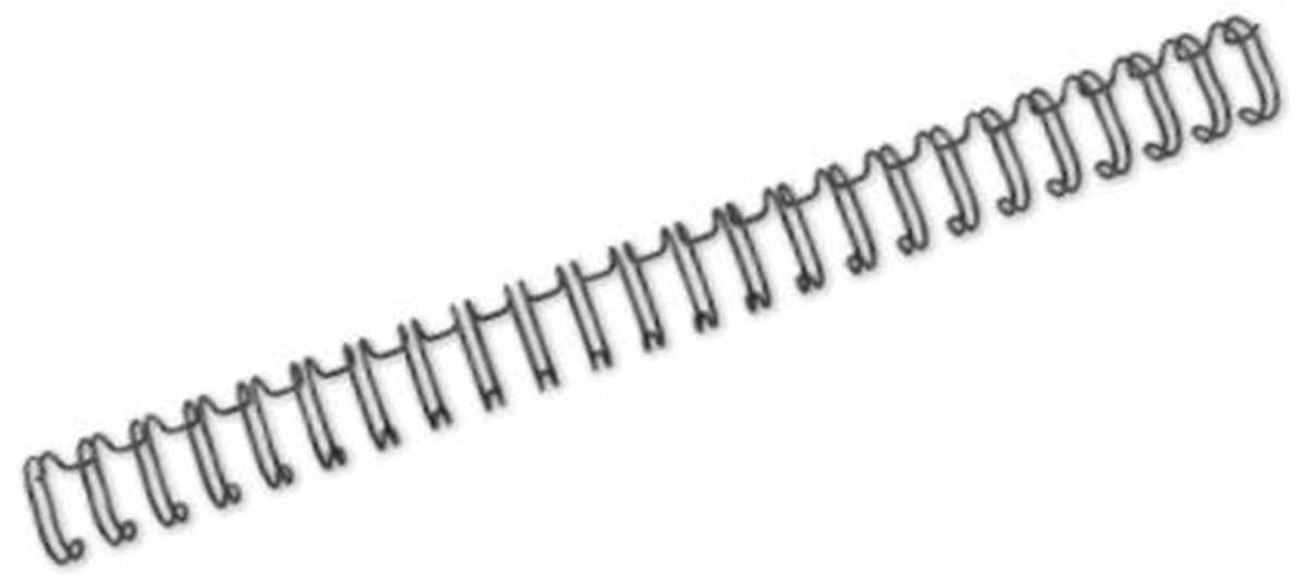 GBC Thermo-Bindemappe Drahtbinderücken WireBind A5 Nr. 8 12,7mm VE=250 Stück schwarz, (