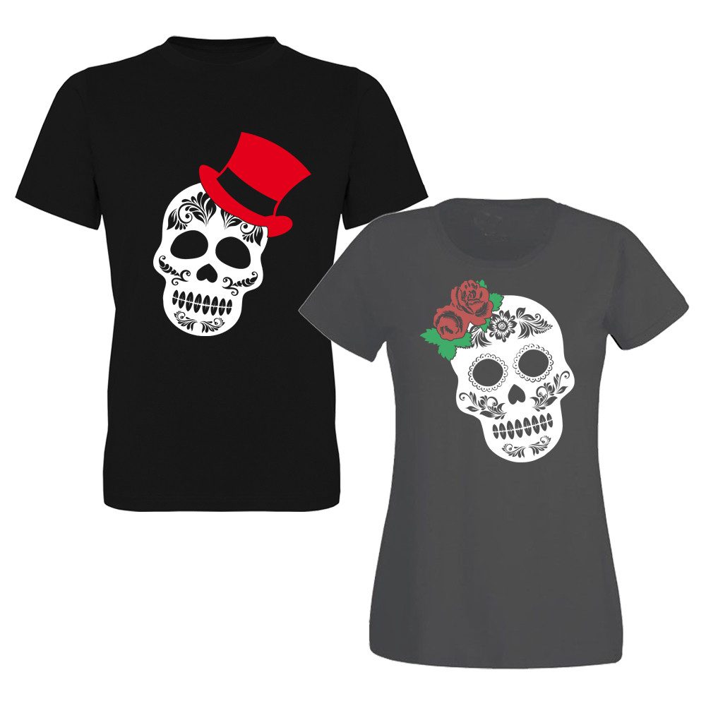 Herren T-Shirt - Sucar Skull – He - Druck vorne