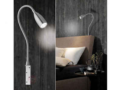 FISCHER & HONSEL Bettleuchte, 2er SET LED Leselampen dimmbar Bett-Lampen & Leseleuchten für Schlafzimmer Wohnzimmer Couch Sofa