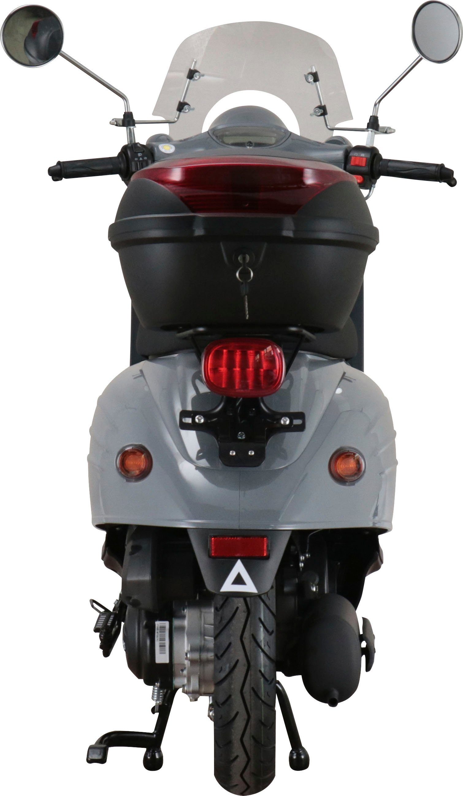 Alpha Motors Motorroller Adria, km/h, 45 50 Topcase und ccm, 5, inkl. Windschild Euro