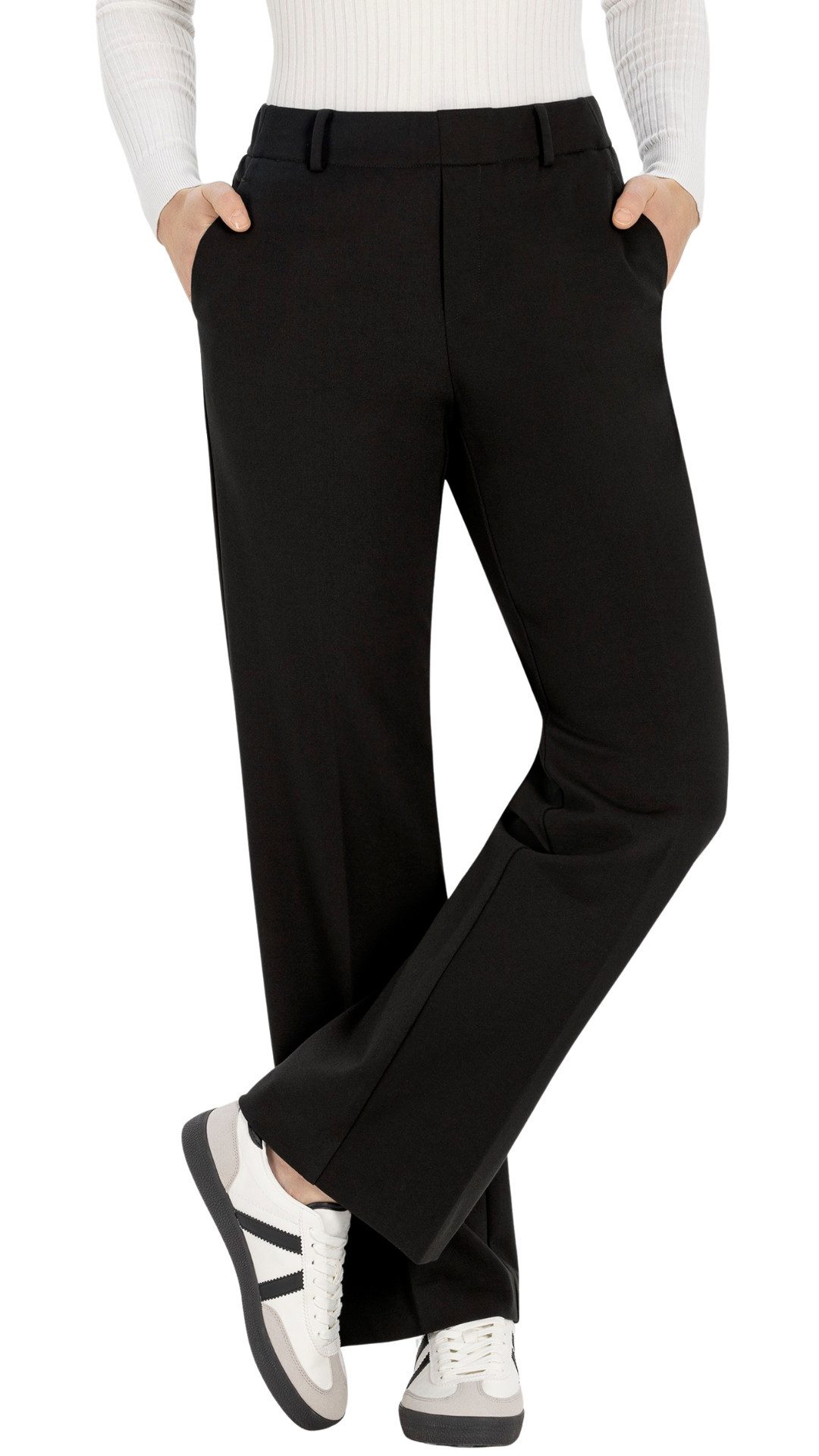 Stehmann Jerseyhose Fenja2-780-61167, modische Schlupf-Jerseyhose mit Schrägtaschen Schrägtaschen