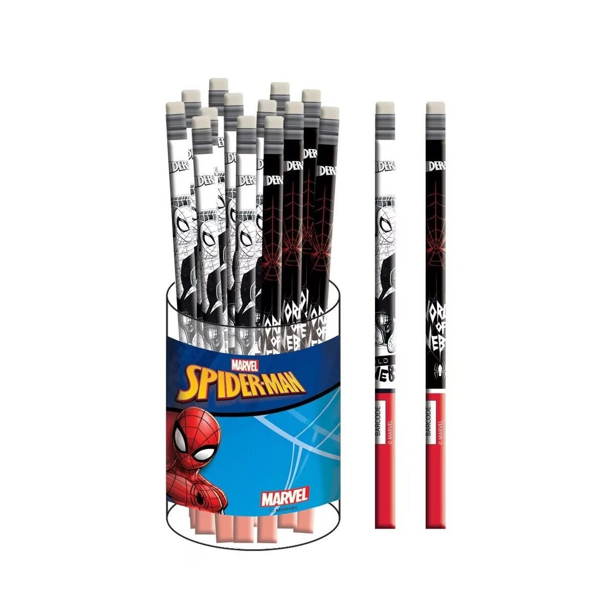 Spiderman Kreativset Spiderman World of Webs HB Graphitstift