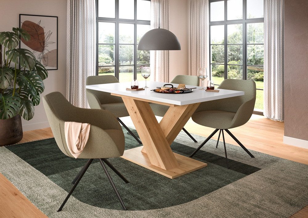 xonox.home Esstisch Esstisch Motion, ausziehbar, X-Fußgestell, günstig online kaufen