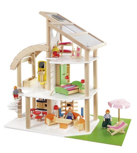 howa Puppenhaus »Strandvilla«, aus Holz, inkl. 30 tlg. Möbelset und 4