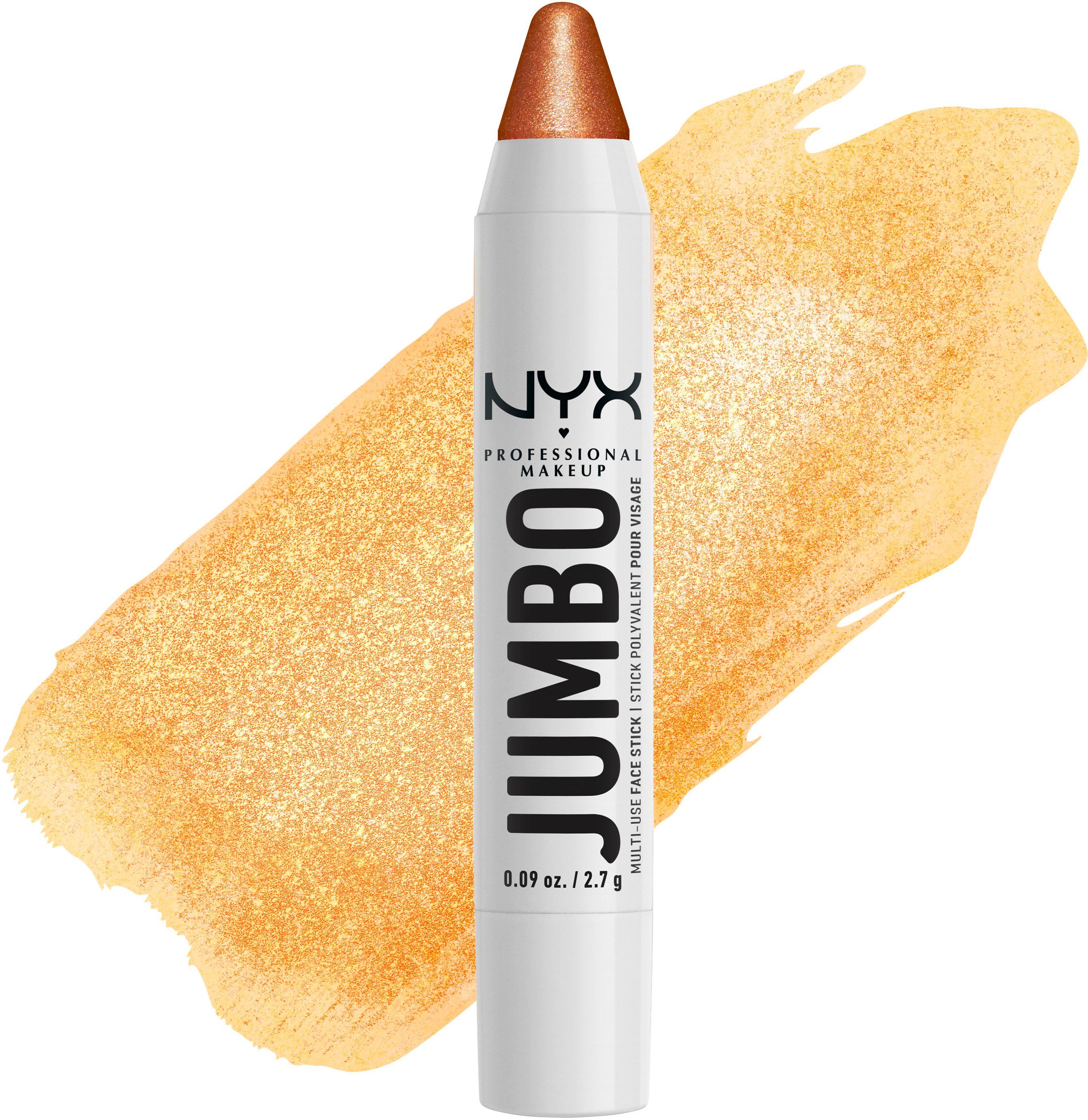 NYX Highlighter Jumbo Multi-Use Face Stick, Highlighter, Lidschatten, Blush oder Lippenstift