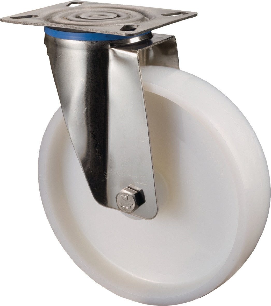 BS ROLLEN Schwerlastrolle Lenkrolle D.50mm Trgf.55kg Ku.Platte L60xB60mm BS ROLLEN