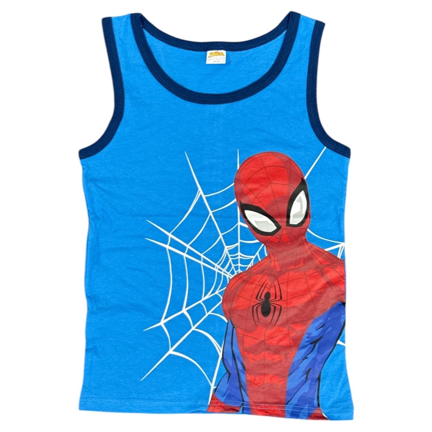 Spiderman Unterhemd 2er Pack Kinder Tank Top Unterhemd Jungen Unterwäsche Gr. 122/128