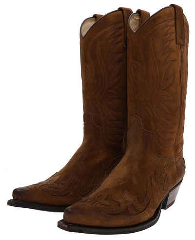 FB Fashion Boots BU1005 Afelpado Noche Westernstiefel Braun Cowboystiefel