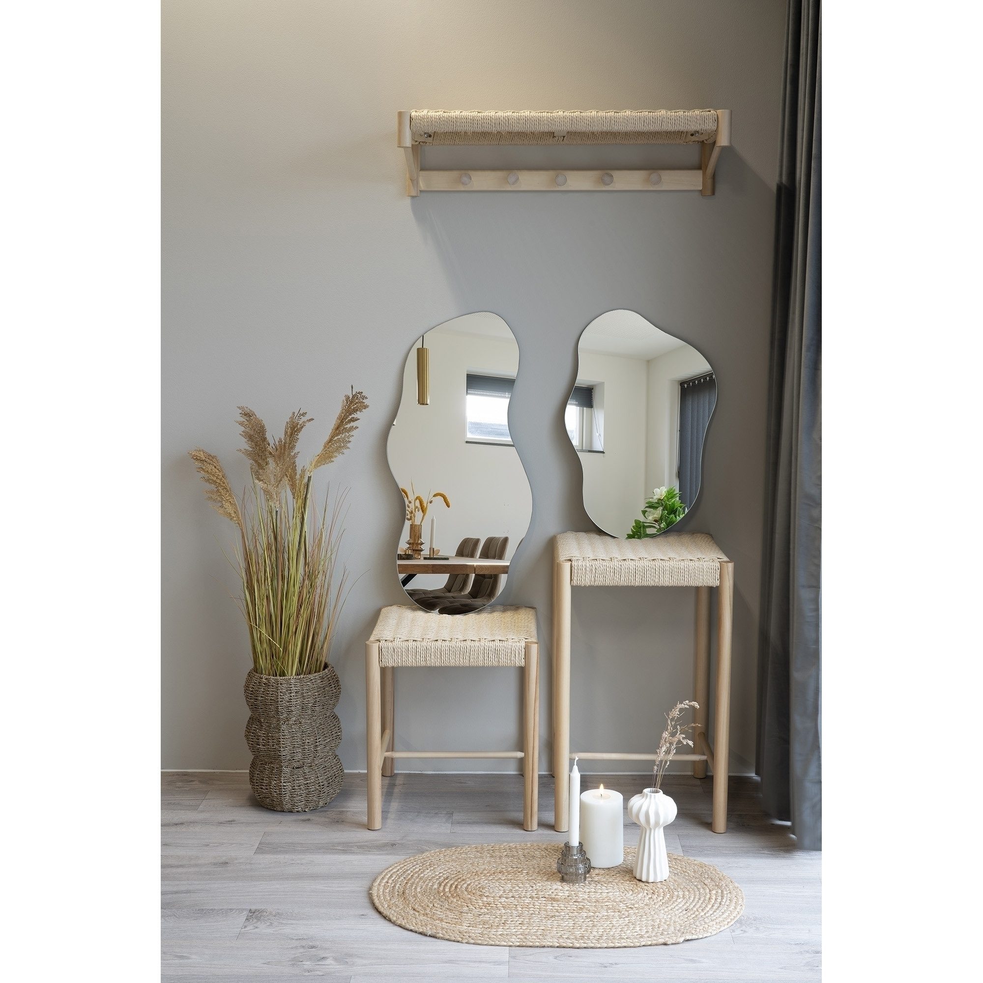 House Nordic Spiegel in Glas, Alu, Glas - 40x60x0,5cm (BxHxT)