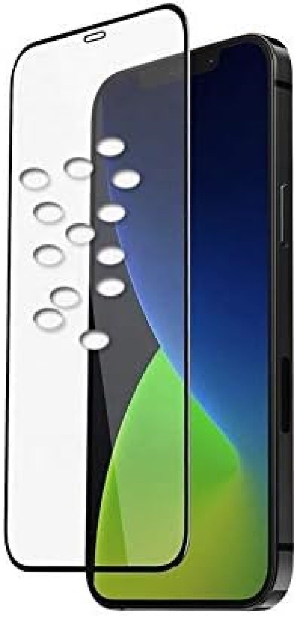OLi Displayschutzglas Klar Silikonhülle für iPhone 12 Pro mit 10D Schutzglas Komplet deckend für Apple IPhone 12/ 12 Pro, Spar-Set, 2 Stück, Transparent Silikon Scutzglas von Rand bis zum Rand