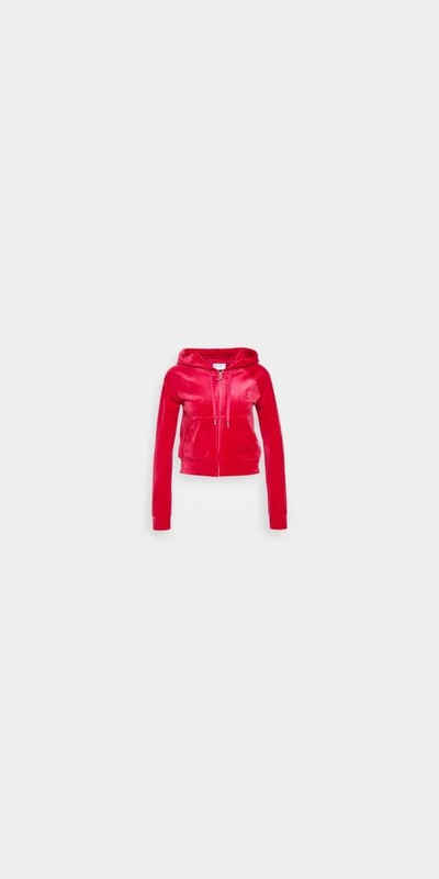 Juicy Couture Kapuzennickijacke Madison Hoodie Velour Track Top Jac