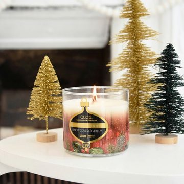 Candle-lite™ Duftkerze Duftkerze mit Holzdocht Snow Covered Holly - 396g (1.tlg)