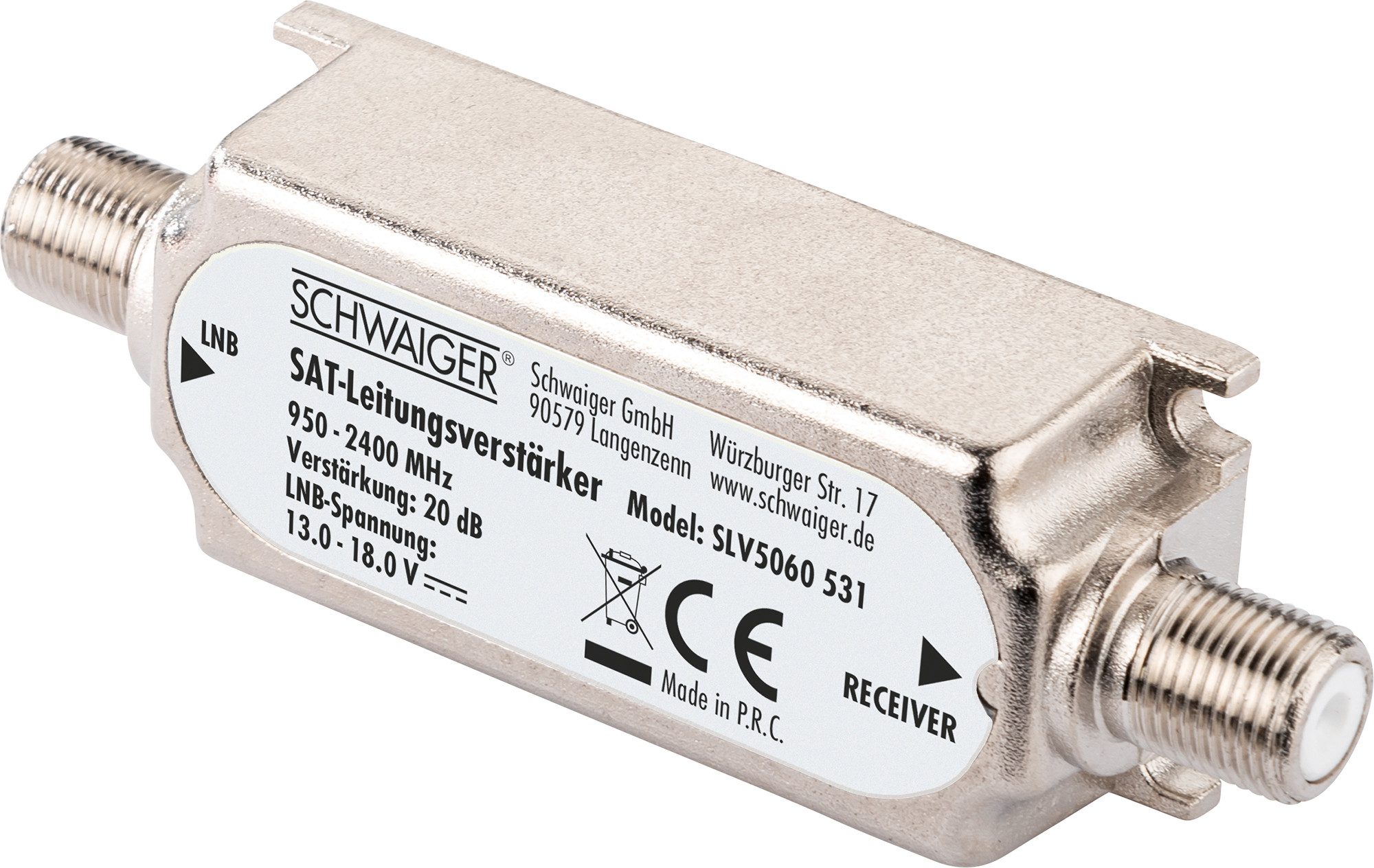 Schwaiger SLV5060 531 Leistungsverstärker (Anzahl Kanäle: 1, SAT-Verstärker)