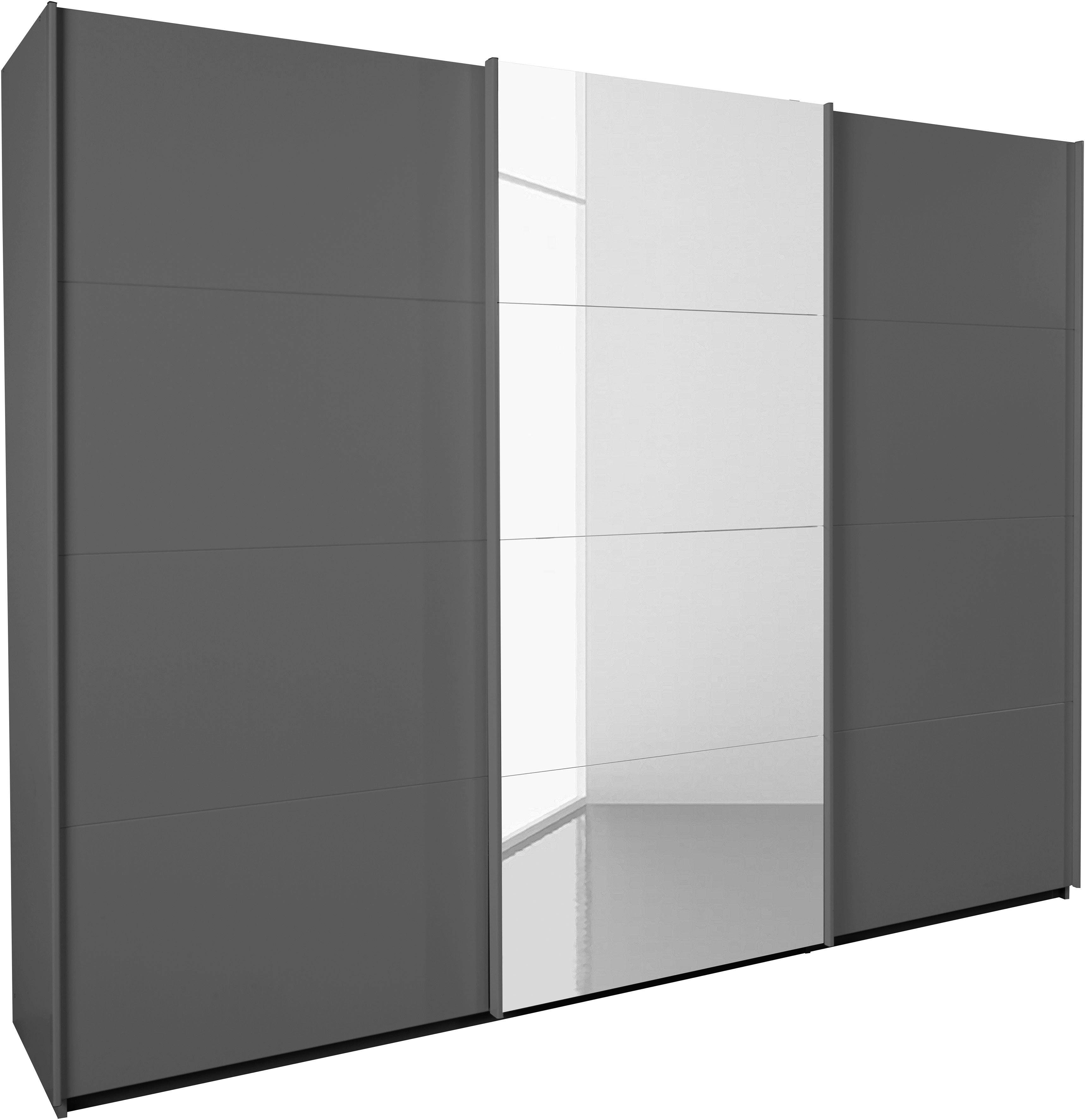 rauch Schwebetürenschrank Kleiderschrank Schrank Garderobe Wäscheschrank KEPAN inkl. Schubladen-Einsatz und extra Einlegeböden MADE IN GERMANY