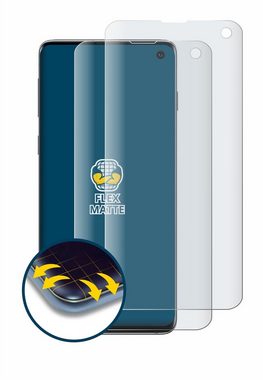 BROTECT Full-Screen Schutzfolie für Samsung Galaxy S10, Displayschutzfolie, 2 Stück, 3D Curved matt entspiegelt Full-Screen Anti-Reflex