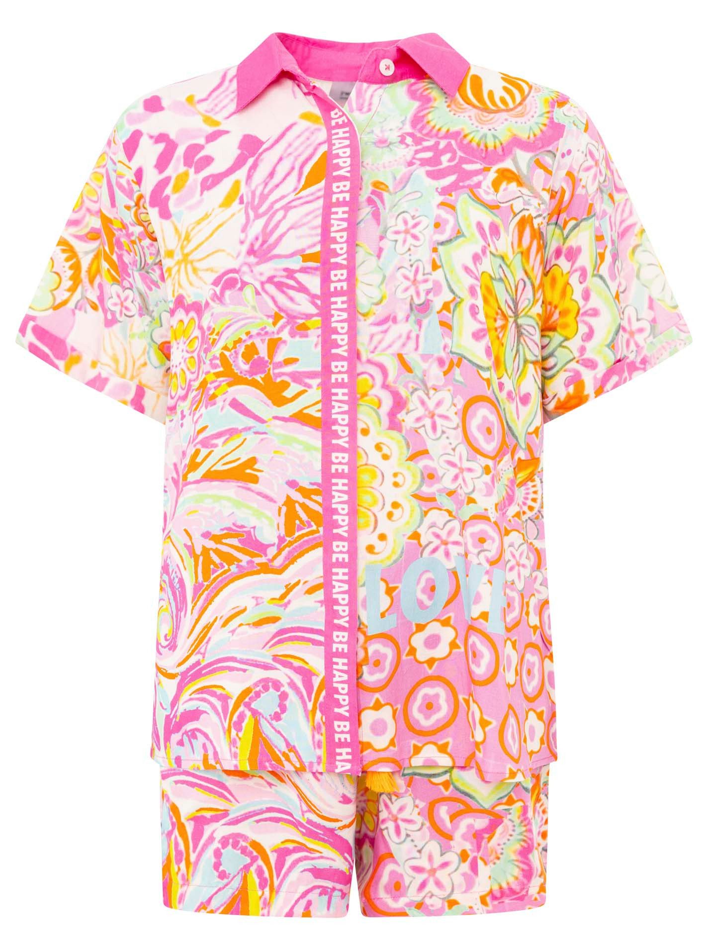 Zwillingsherz Shirtbluse "Power Aquarell" Set mit günstig online kaufen
