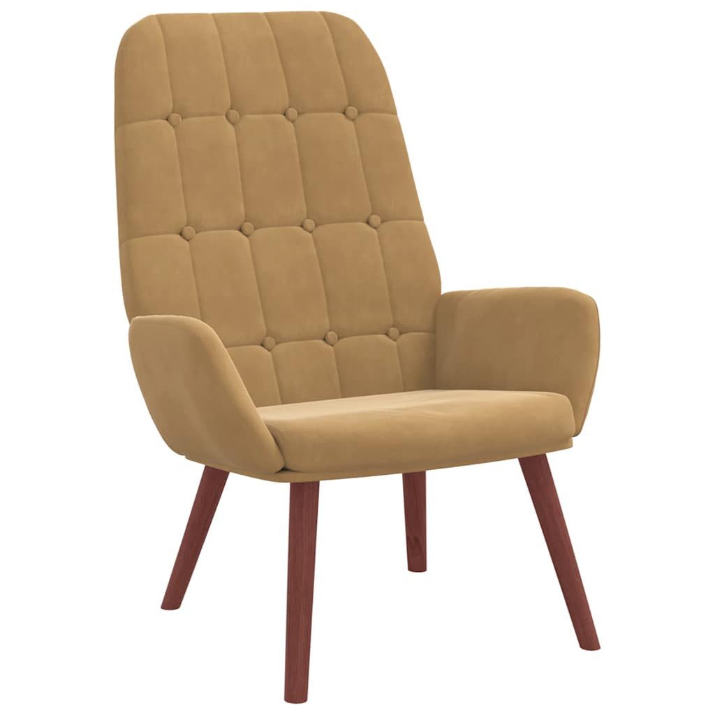 vidaXL Sessel Relaxsessel Braun Samt (1-St) günstig online kaufen