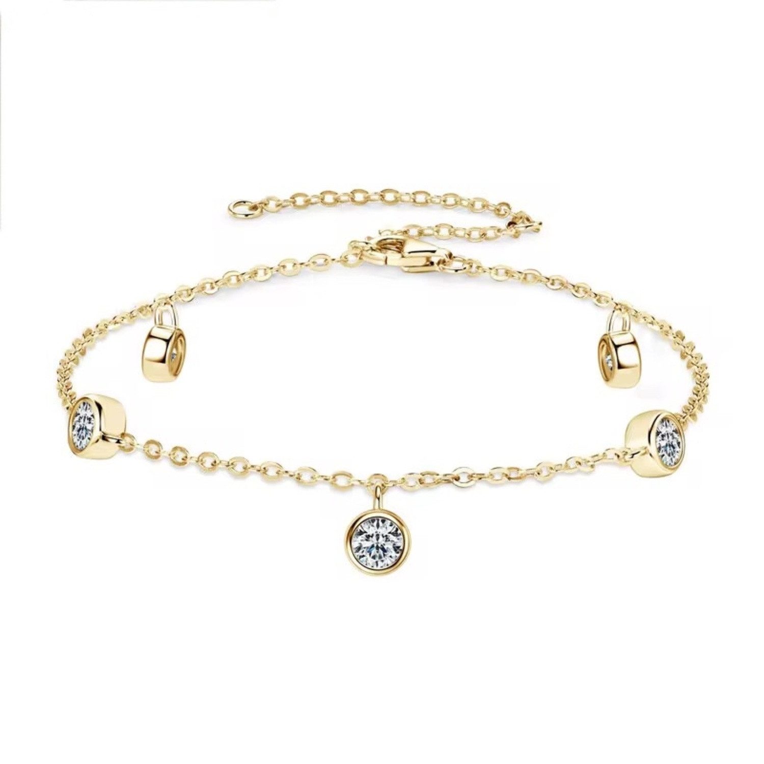 ROUGEMONT Armband Exquisites Damen Moissanit Armband 18cm+5cm, Moissanit günstig online kaufen