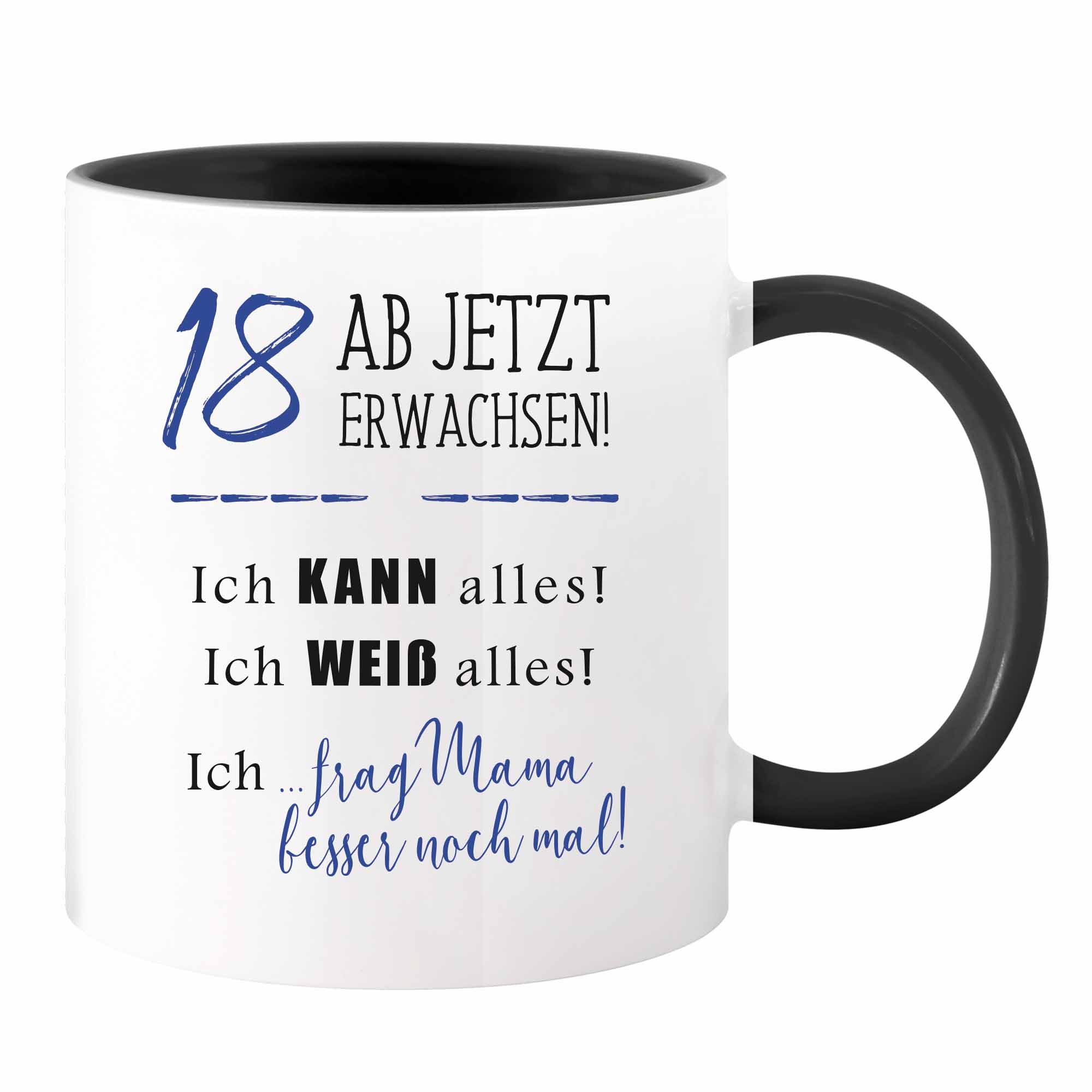 Camolo Tasse Keramik Tasse - 18 Ab jetzt erwachsen ..., Keramik