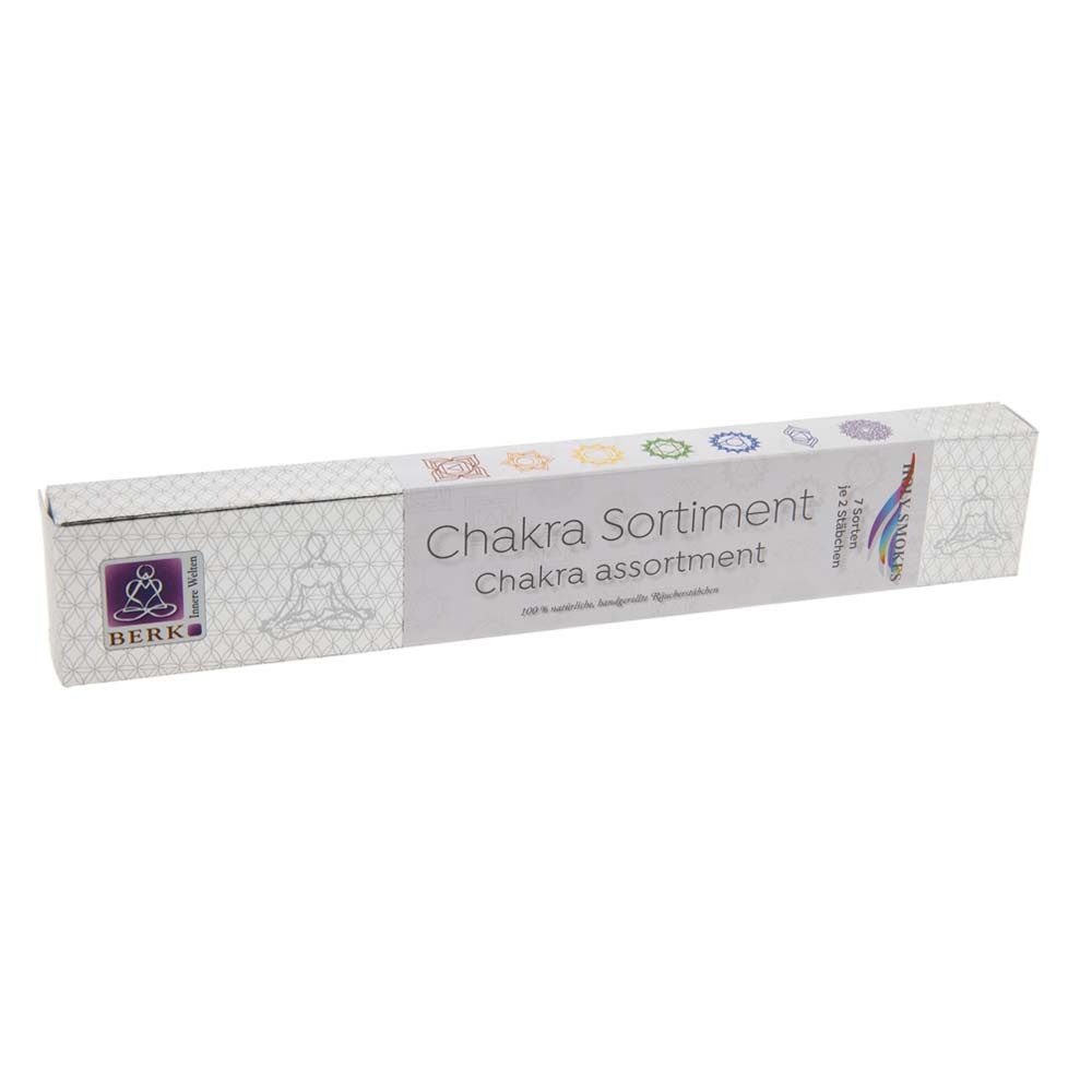 Berk Duftstäbchen Holy Smokes Chakra Räucherstäbchen - Chakra Sortiment 14g