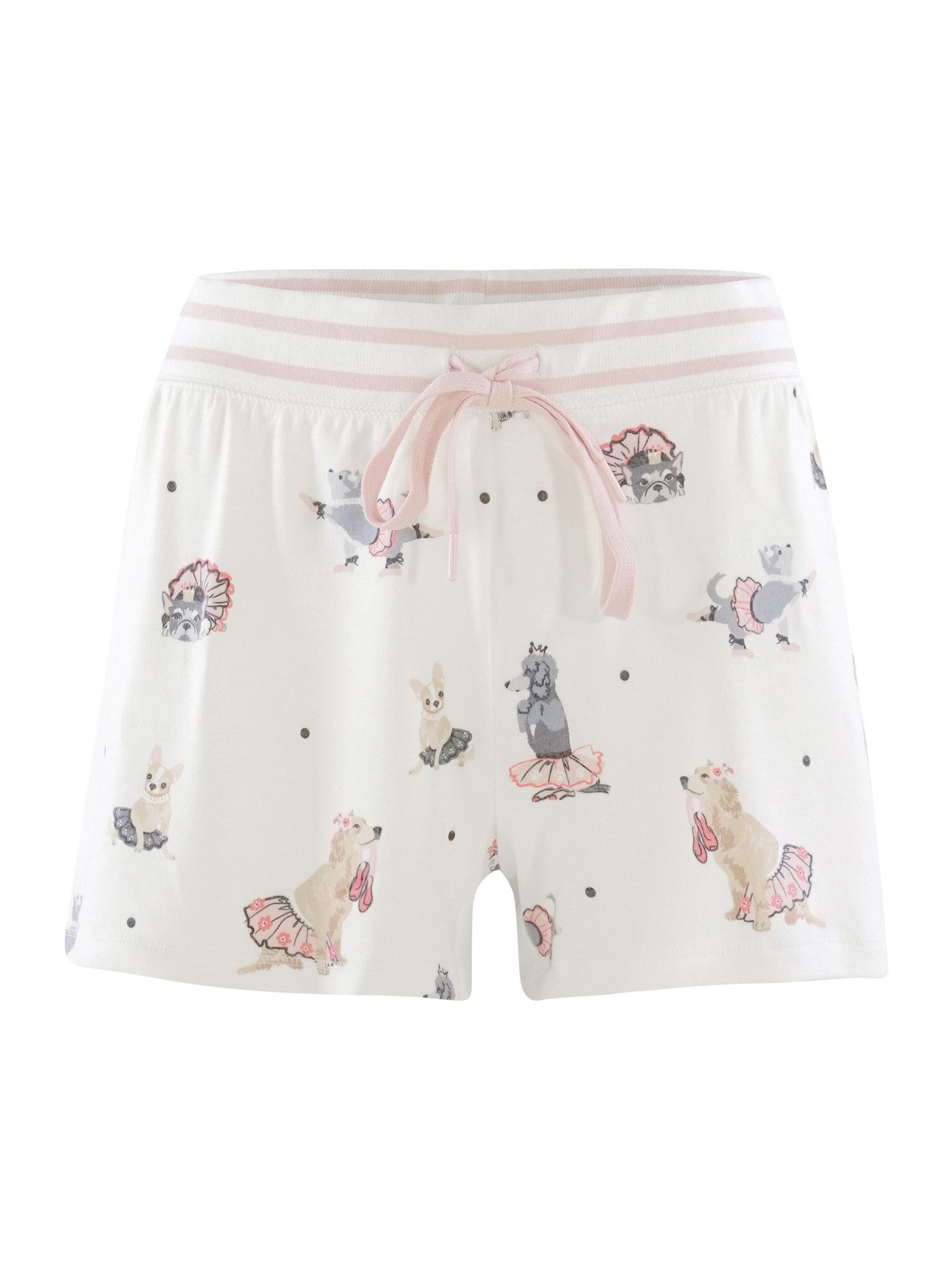 PJ Salvage Damen Pyjamaoberteil 'Let's Dance' - Kuscheliger Lounge-Style Mit Süßem Print