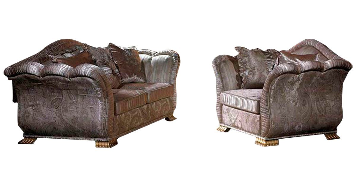 JVmoebel Sofa, Klassische Sofagarnitur 2+1 Barock Rokoko Antik Stil Sofa Couch