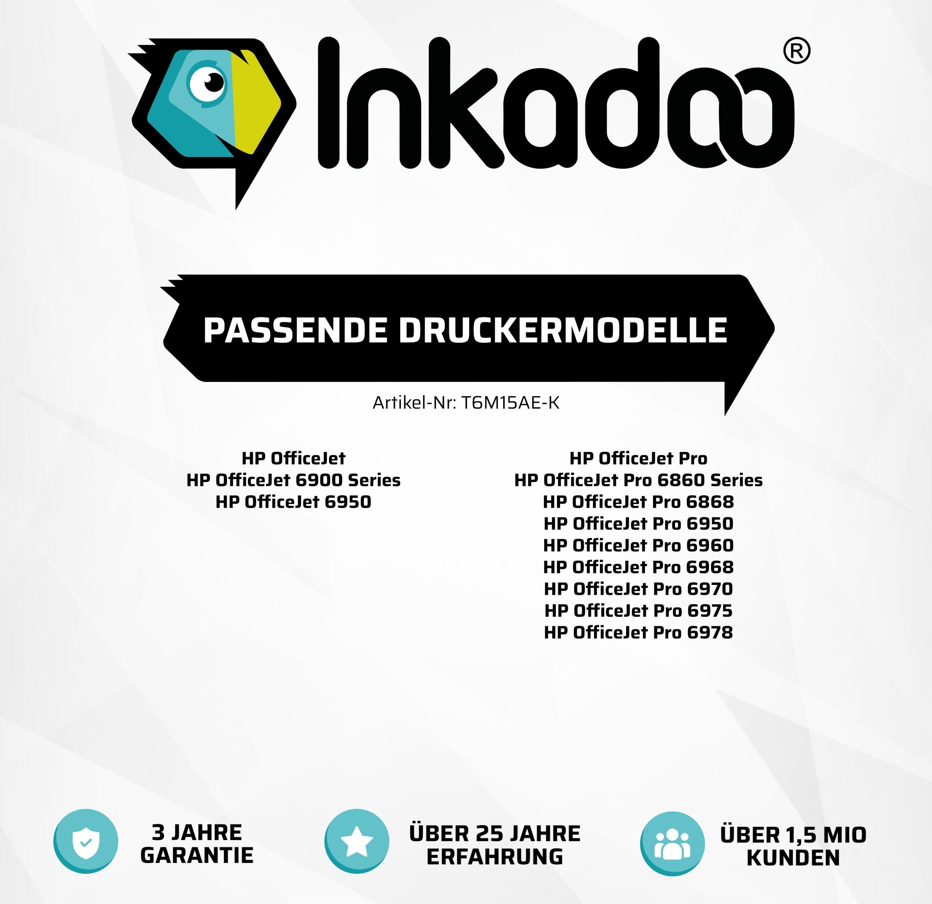 Inkadoo Inkadoo HP Tintenpatrone Schwarz 903XL Tintenpatrone