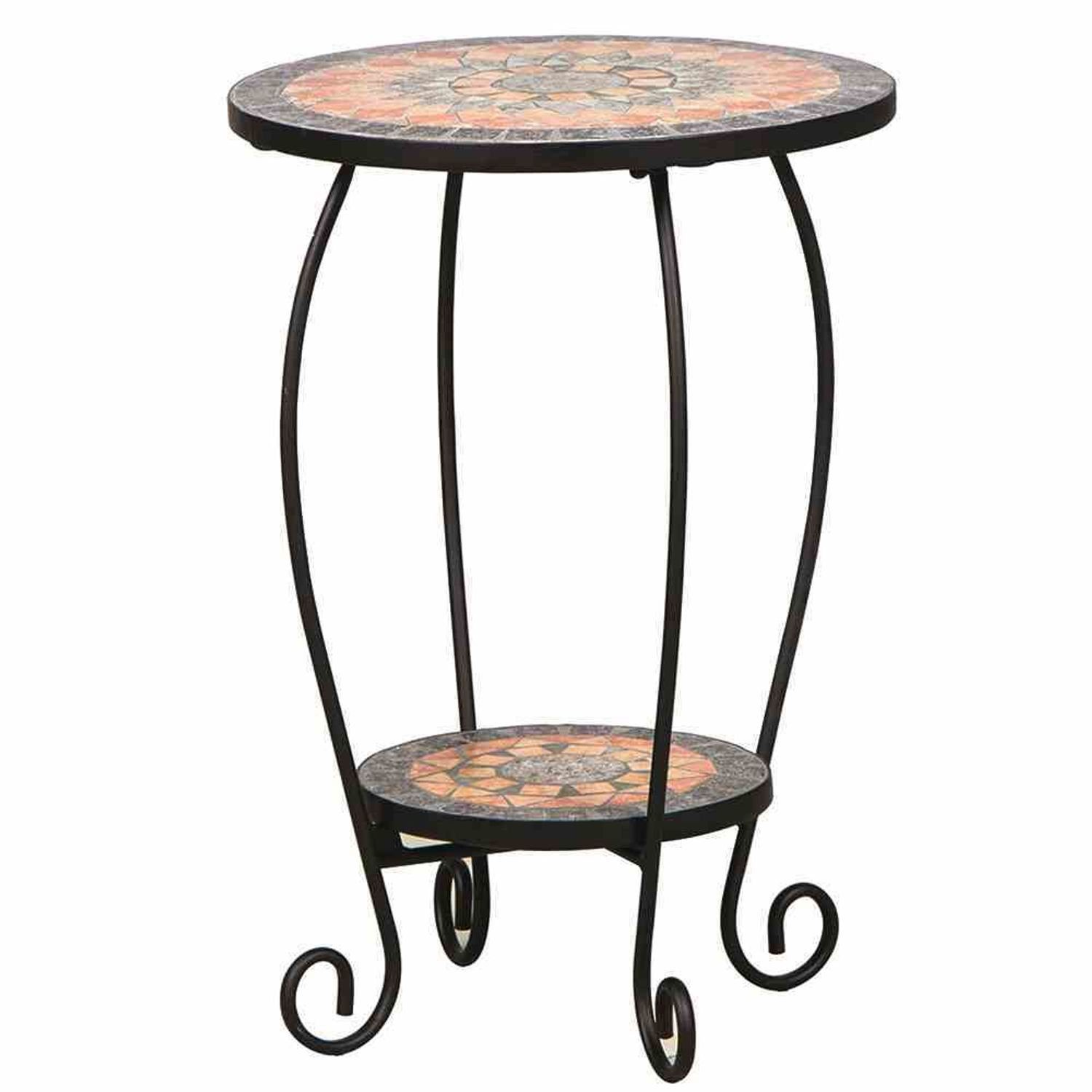 Siena Garden Blumenständer Blumenständer Prato Eisen mit Mosaikoptik